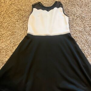Girl size 14 Black and white dress